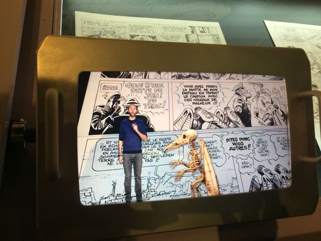 La réalité augmentée dans l'exposition Valérien et Laureline en mission pour la Cité