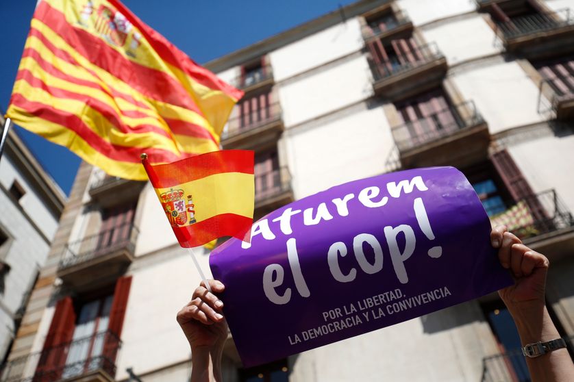 Manifestation pour l'unité de l'Espagne à Barcelone le 19 mars 2017