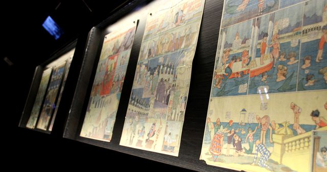 Dans l'exposition Winsor McCay au Musée Thomas Henry à la biennale du 9e art de Cherbourg en Cotentin