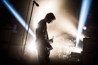 Van McCann du groupe "Catfish et les Bottlemen" à Cardiff le 29 octobre 2015 (Pays de Galles). Van McCann du groupe "Catfish et les Bottlemen" à Cardiff le 29 octobre 2015 (Pays de Galles).