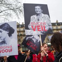 Rassemblement place de la République, à Paris, le 8 mars dernier pour la journée de la Femme