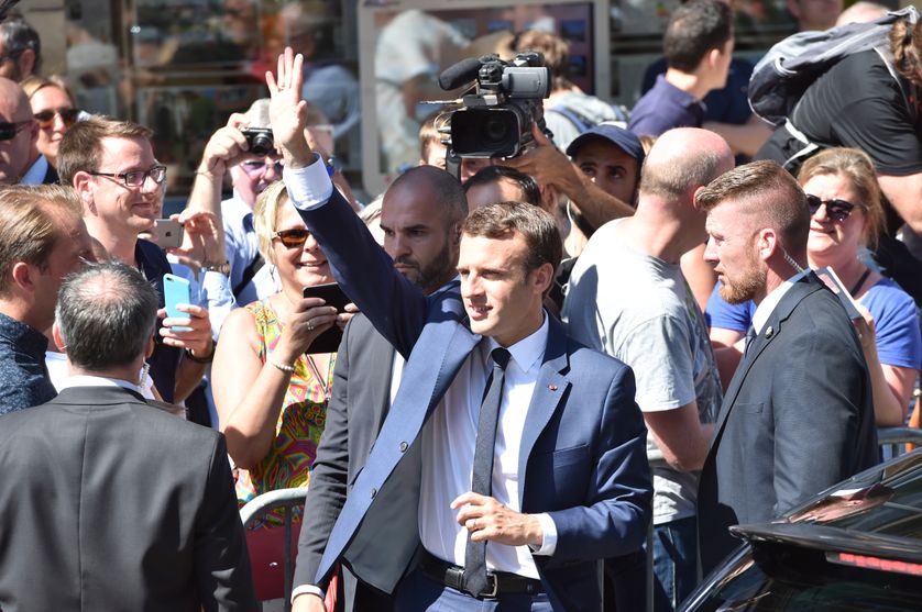Emmanuel Macron au Touquet ce dimanche 11 juin