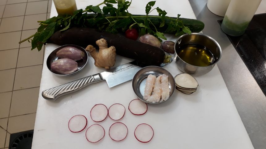 les ingrédients pour la langouste de Maxime LEBRUN