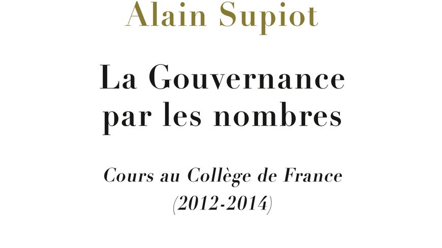 Couverture du livre d'Alain Supiot