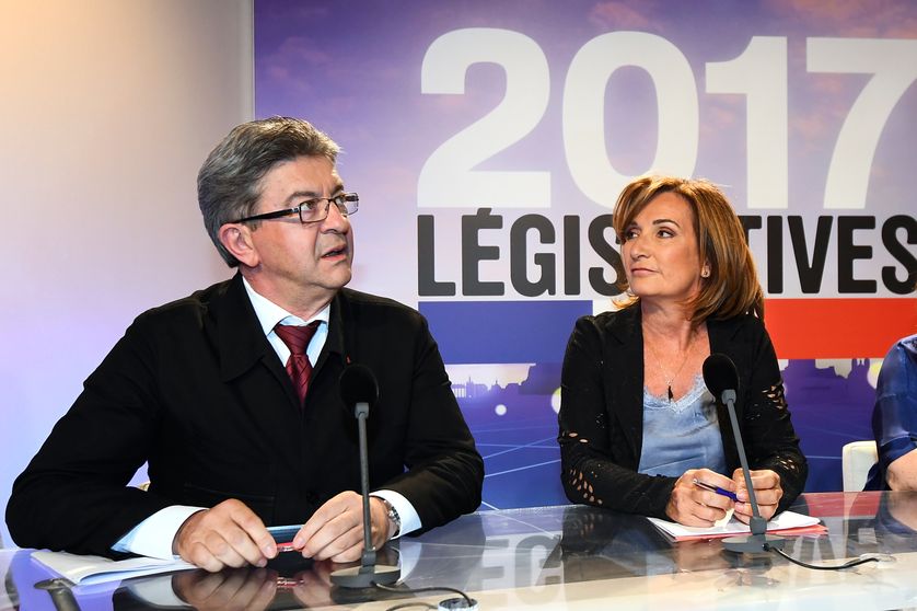 Jean-Luc Mélenchon et Corinne Versini