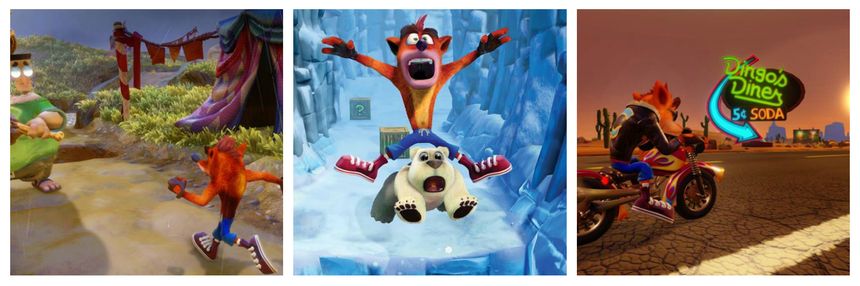 Scénes de Crash Bandicoot