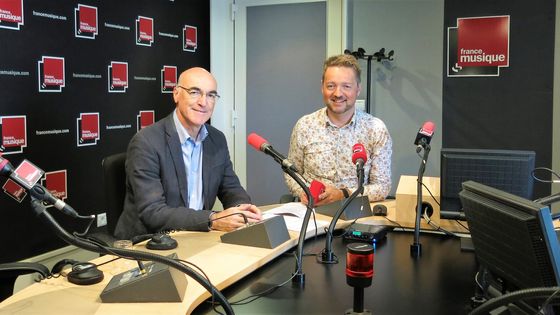 Jean-Marc Andrieu et Benjamin François au Studio 141 de la Maison de la radio - Annick Haumier