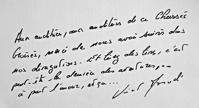 La dédicace de Vincent Monadé