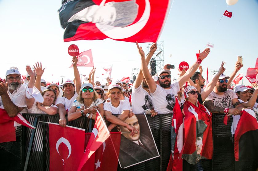 Manifestation de soutien au leader l'opposition turc Kemal Kilicdaroglu