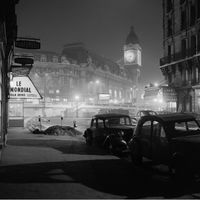 Paris la nuit, vers la gare de Lyon