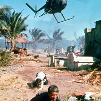 L'attaque des hélicoptères, l'une des scènes du film "Apocalypse Now" de Francis Ford Coppola.
