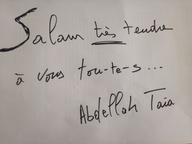 Dédicace d'Abdellah Taïa à Chassé Croisé et ses auditeurs