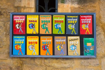 Affiches du Guide du Routard à Sarlat la Caneda Affiches du Guide du Routard à Sarlat la Caneda