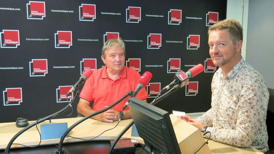 Jean-Pierre Canihac et Benjamin François au studio 141 de France Musique. - Annick Haumier