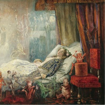 Le rêve après le bal masqué, peinture de John Anster Fitzgerald (1832-1906), collection privée