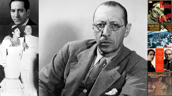 Jesus Maria Sanroma / Olga Guillot y Miguelito Valdés / Igor Stravinsky © Corbis-Getty / CD : Bobby Collazo / Chano Pozo et Dizzy Gillespie / J. Nin Culmell et J. Nin Castellanos / Ruth Fernandez