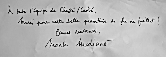 La dédicace de Marie Modiano