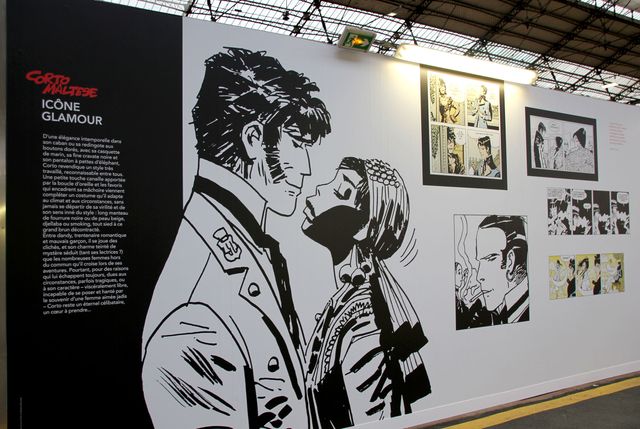 Corto Maltese icone glamour, Gare d'Austerlitz à Paris
