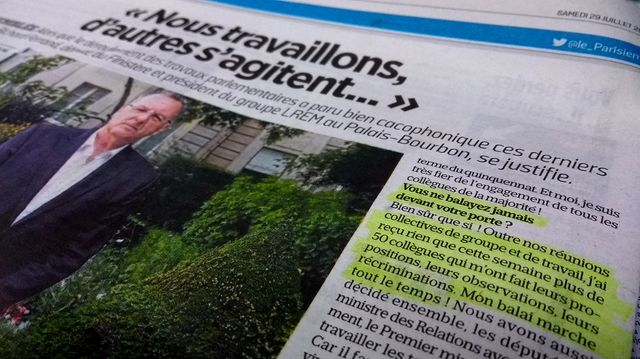 Extrait de l'interview de Richard Ferrand dans Le Parisien
