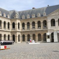 L'hommage de la Nation à Simone Veil aux Invalides à Paris.