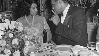 Marian Anderson & Paul Robeson, 30 décembre 1945 à New York USA ©Getty