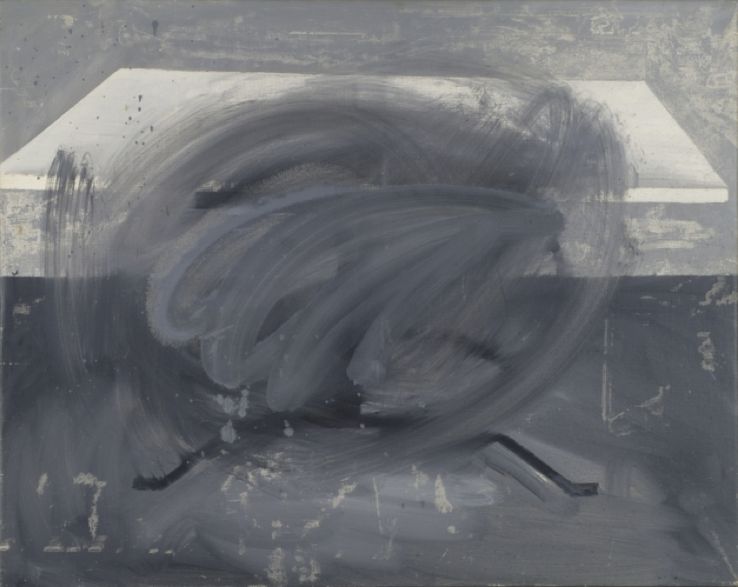 Gerhard Richter, "Tisch (Table)", 1962. Huile sur toile 90 cm x 113 cm San Francisco Museum of Modern Art. Courtesy Gerhard Richter, 2016.