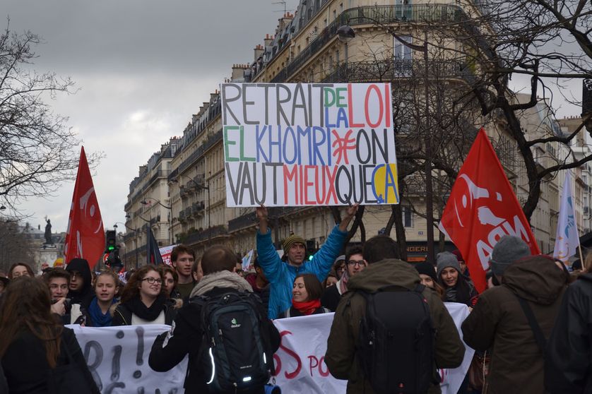 Manifestation pour le Retrait de la loi El Khomri, Paris, 2016