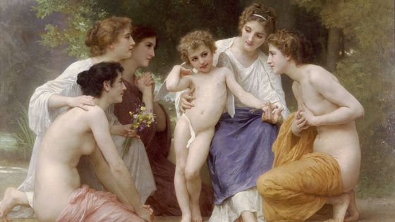 Tableau "Admiration" de William Bouguereau, 1897. - Wikimédia Commons
