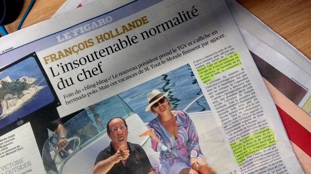 Extrait de l'article du Figaro sur François Hollande