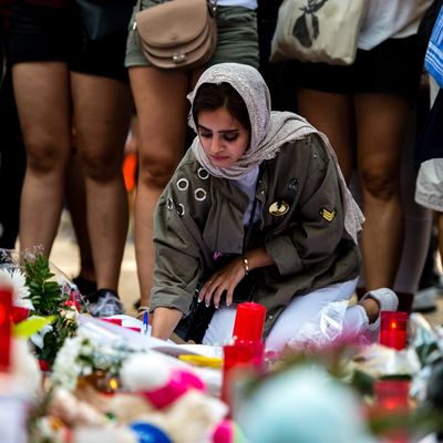 ESPAGNE - Mémorial en hommage aux victimes de Las Ramblas à Barcelone