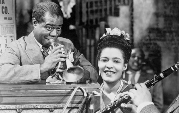 Louis Armstrong et Billie Holiday dans le film New Orleans (1947)