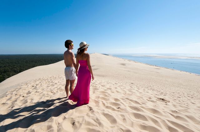 Sur la dune du Pilat, entre terre et mer