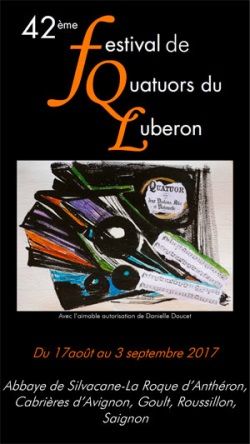 Festival de quatuors du Lubéron 2017