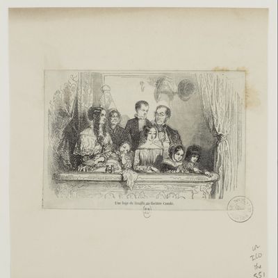 Une loge de famille au Théatre Comte