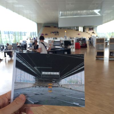 La bibliothèque de Caen hier et aujourd'hui.