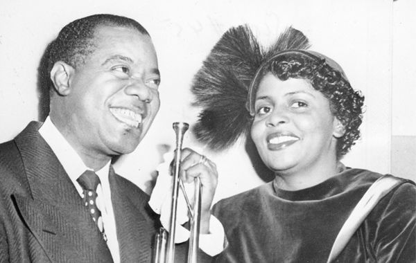 Louis Armstrong et sa femme Lucille