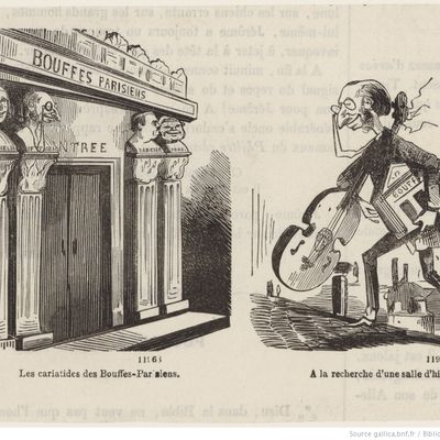 Les cariatides des Bouffes-Parisiens : Offenbach, Darcier... / E.