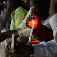 Commémoration du génocide tutsi au Rwanda au stade Amahoro à Kigali, Rwanda, le 7 avril, 2017