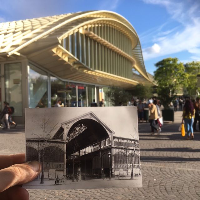 Les Halles hier et aujourd'hui.