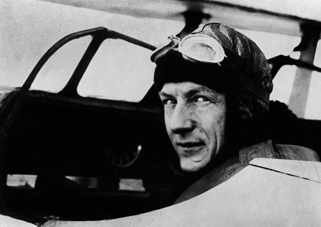 Charles Nungesser à bord de L'Oiseau Blanc en mai 1927