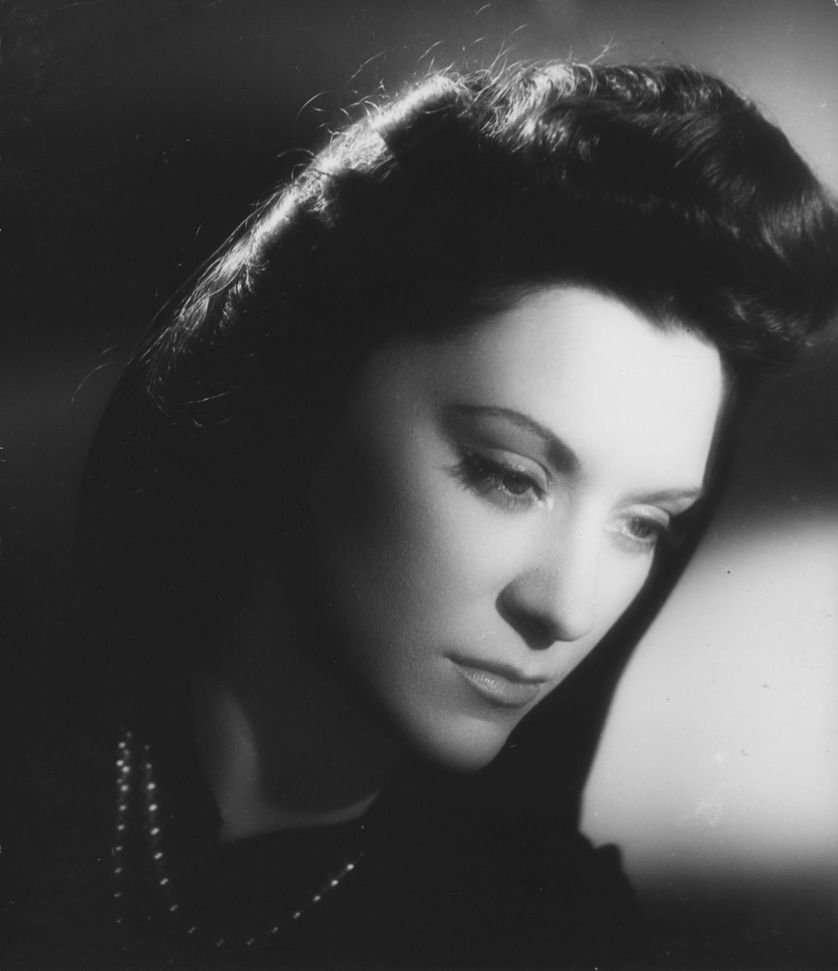 La tragédienne Maria Casarès.