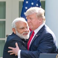 Quel style Donald Trump insufflera-t-il aux enjeux internationaux ? Ici lundi 26 juin 2017, il accueille le premier ministre indien à la Maison blanche