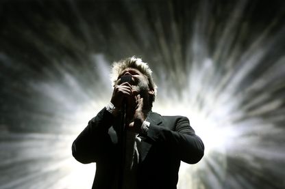 James Murphy du groupe américain LCD Soundsystem, au festival de Paredes de Coura au Portugal, 18 août 2016. James Murphy du groupe américain LCD Soundsystem, au festival de Paredes de Coura au Portugal, 18 août 2016.