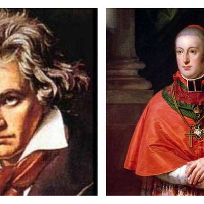 Ludwing van Beethoven / Portrait de l'Archiduc Rodolphe d’Autriche par Johann Baptist von Lampi the Elder