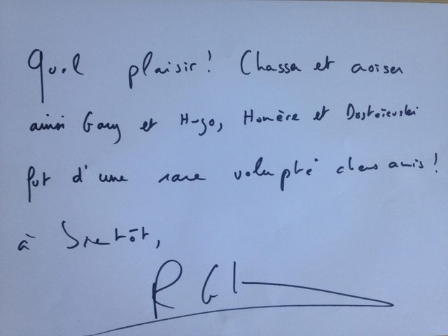 Dédicace de Raphaël Glucksmann à l'émission Chassé Croisé
