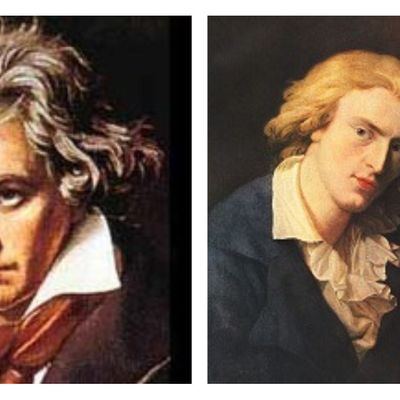 Ludwig van Beethoven / Friedrich von Schiller (Portrait de Friedrich Schiller par Anton Graff, 1791)