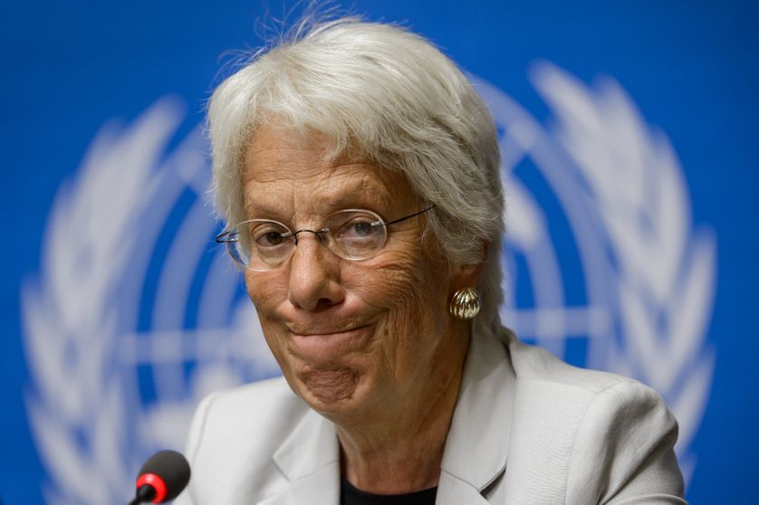 Carla Del Ponte, ici il y a trois ans à Genève, participera encore à la session du Conseil des droits de l'Homme en septembre à Genève avant de s'en aller.