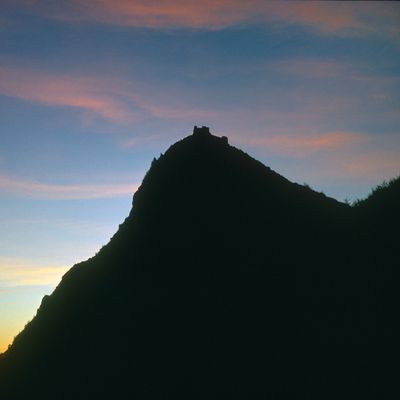Coucher de soleil sur le pog de Montségur (2011)