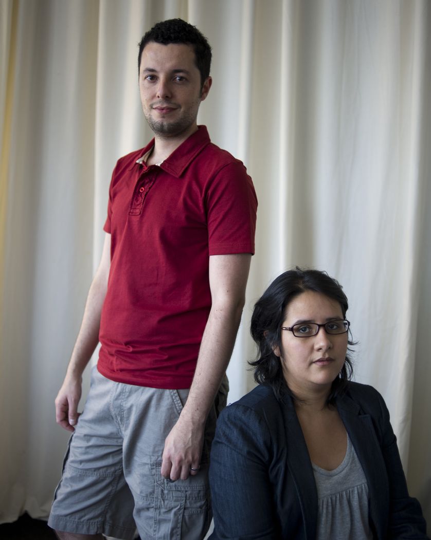 Marco Dutra et Juliana Rojas, réalisateurs du film brésilien "Les Bonnes Manières" qui a obtenu le Prix Spécial du Jury du Festival de Cinéma de Locarno 2017.