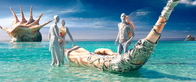 Plage sur la planète des "Pearls"